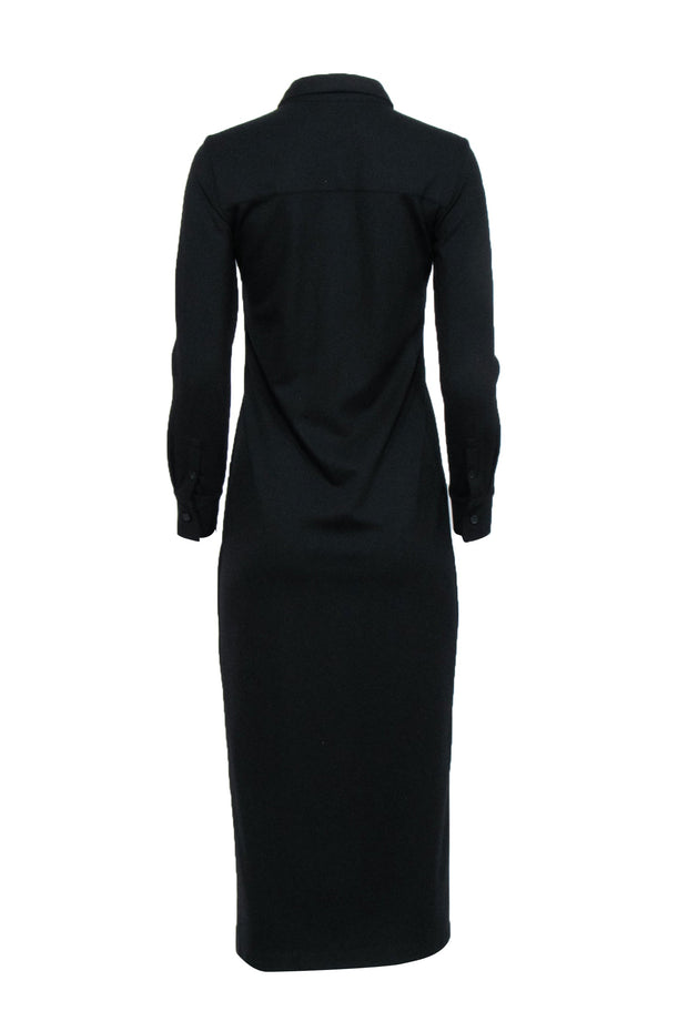 Club Monaco - Black Knit Maxi Shirt Dress Sz XS Club Monaco - Black Knit Maxi Shirt Dress Sz XS