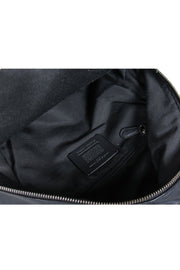 Current Boutique-Coach - Black & Cream Gingham Coated Canvas "Charlie" Backpack