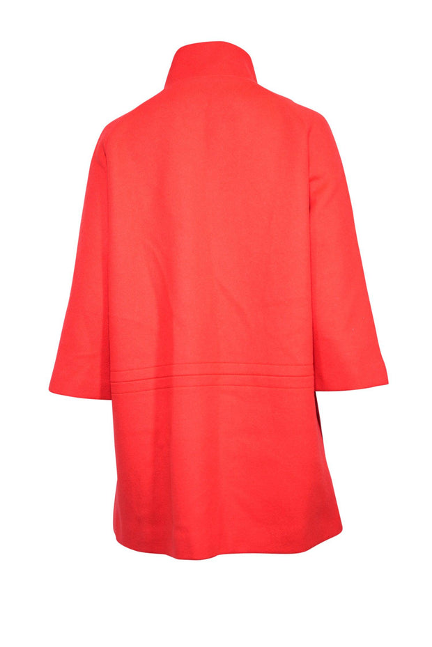 Current Boutique-Coach - Red Wool Blend Double Breasted Button Coat Sz M