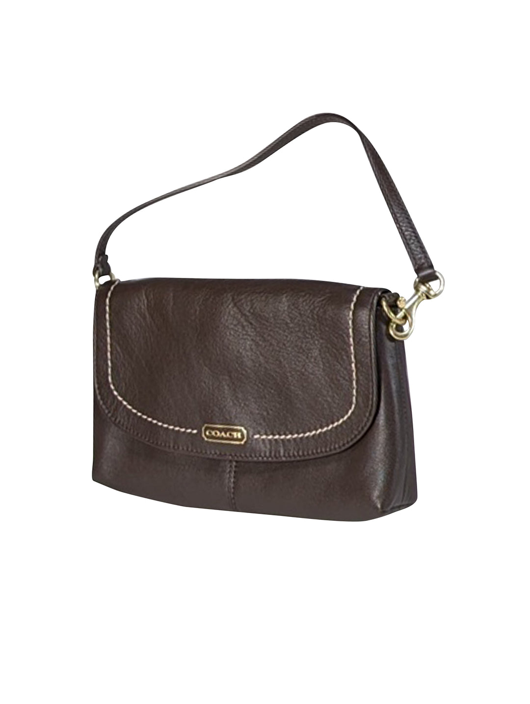 Coach - Brown Leather Mini Shoulder Bag