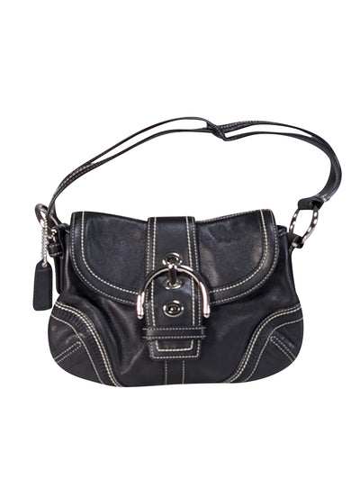 Current Boutique-Coach - Black Leather Shoulder Bag