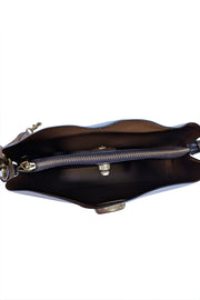 Current Boutique-Coach - Ivory Pebbled Leather "Willow" Shoulder bag w/ Beige Straps