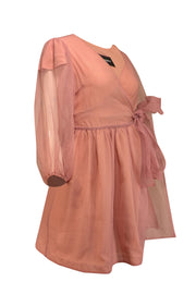 Current Boutique-Cynthia Rowley - Light Pink Organza Wrap Dress Sz M