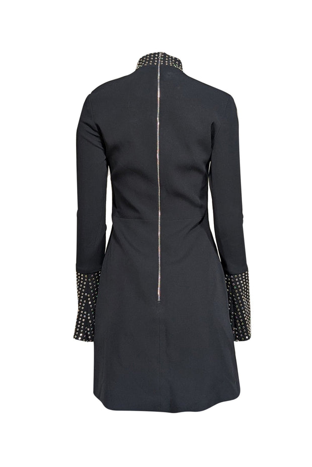 David Koma - Black Studded A-line Dress Sz 8 David Koma - Black Studded A-line Dress Sz 8