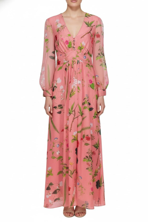 Oscar de La Renta Silk Midi Dress