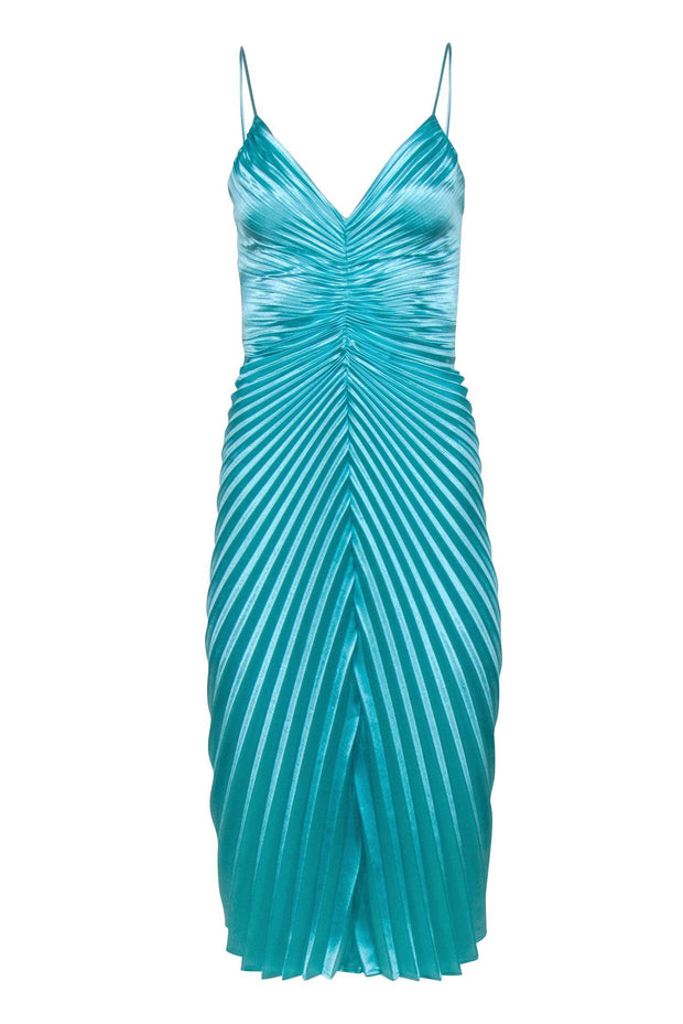Delfi - Mint Pleated Midi Dress Sz Xs Delfi - Mint Pleated Midi Dress Sz Xs