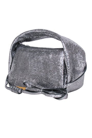Current Boutique-Demellier London - Silver Metallic Sheepskin Leather Mini Bag