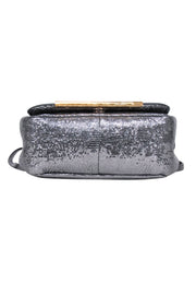 Current Boutique-Demellier London - Silver Metallic Sheepskin Leather Mini Bag