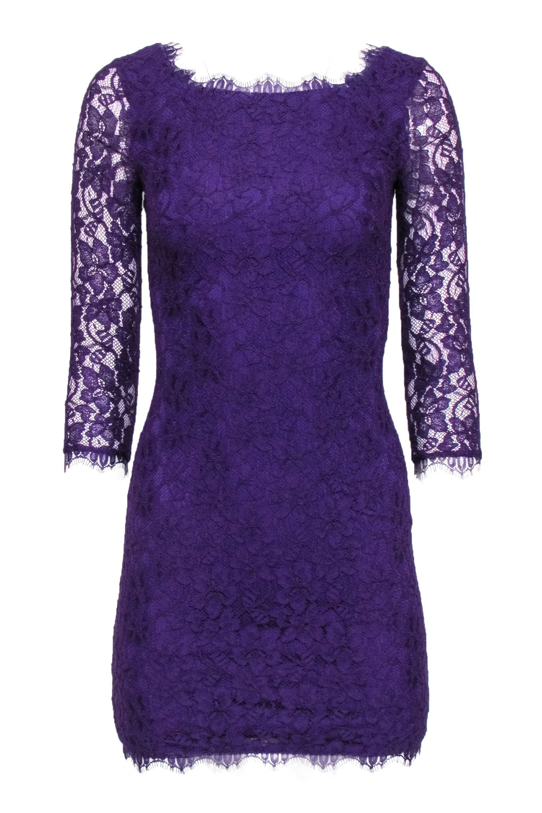fitted lace wedding dress Dvf