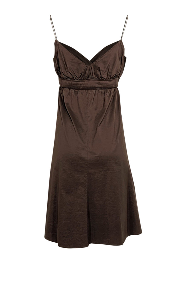 Diane von Furstenberg - Brown Sleeveless Babydoll Midi Dress Sz 4 Diane von Furstenberg - Brown Sleeveless Babydoll Midi Dress Sz 4