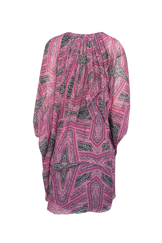 diane von furstenberg batwing silk dress DVF Diane Von Furstenberg Vintage Clara Monochrome Batwing Silk Dress Size 10