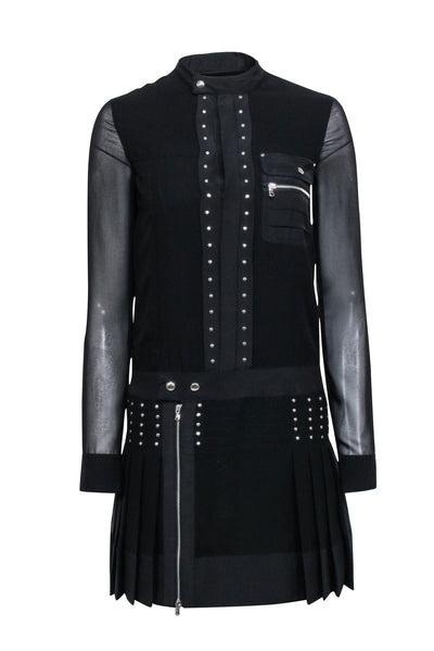diesel black gold leather dress Diesel Black Gold, lasercut leather dress