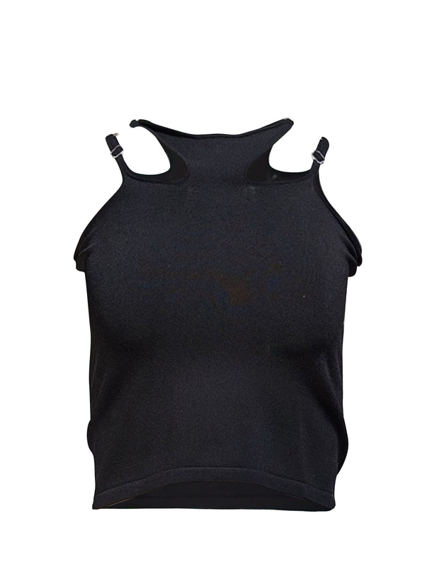Current Boutique-Dion Lee - Black Halter Tank Top Sz 2
