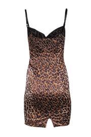 Current Boutique-Dolce & Gabbana - Tan, Brown, & Black Leopard Print Mini Dress Sz 4