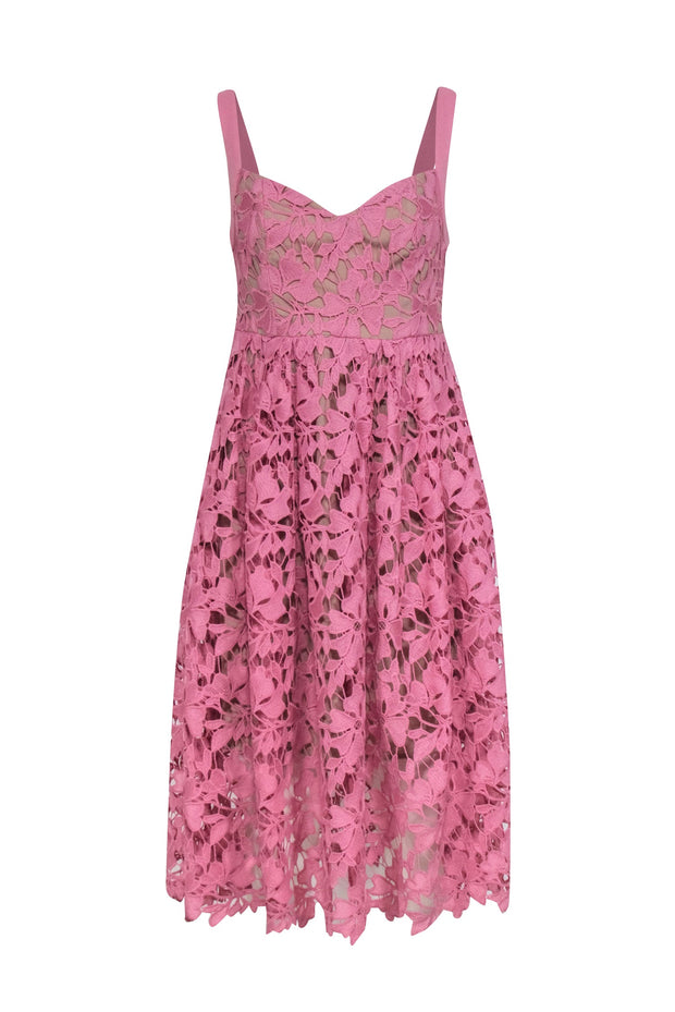donna morgan pink lace dress Morgan & Co 12938 Long Spaghetti Strap Evening Gown