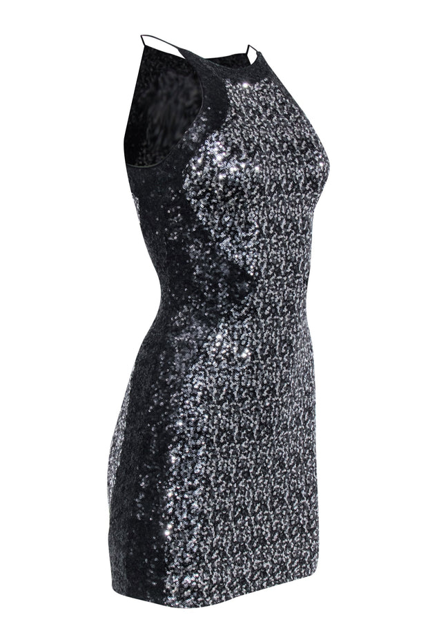 Dress The Population - Black & Silver Sequin Sleeveless Dress Sz XS Dress The Population - Black & Silver Sequin Sleeveless Dress Sz XS