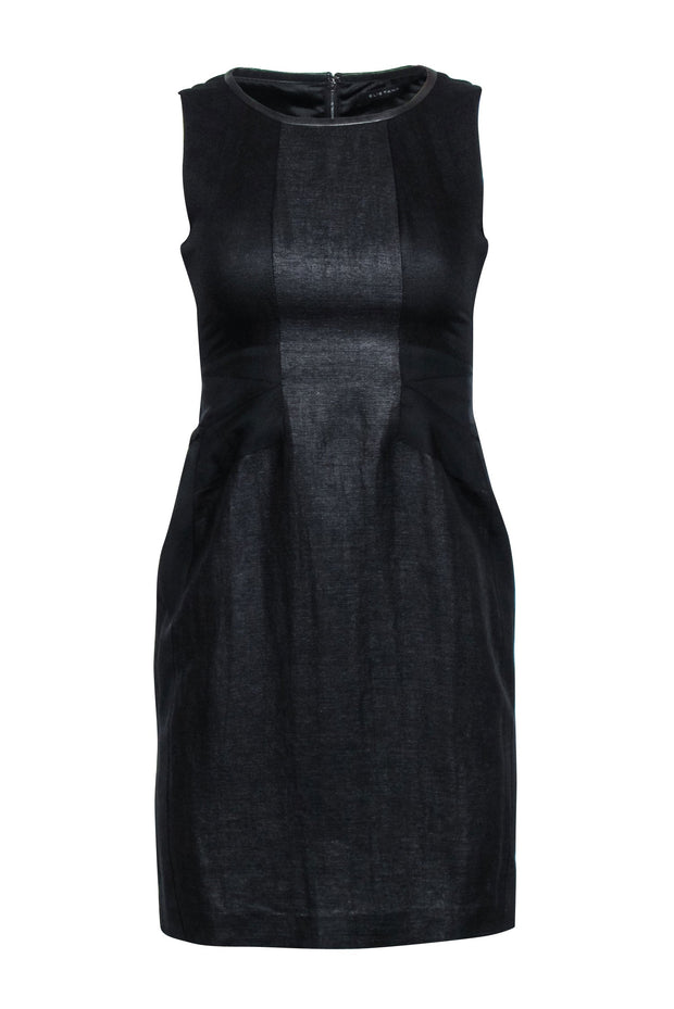 Elie Tahari - Black Sleeveless Dress w/ Defined Waist Sz 2 Elie Tahari - Black Sleeveless Dress w/ Defined Waist Sz 2