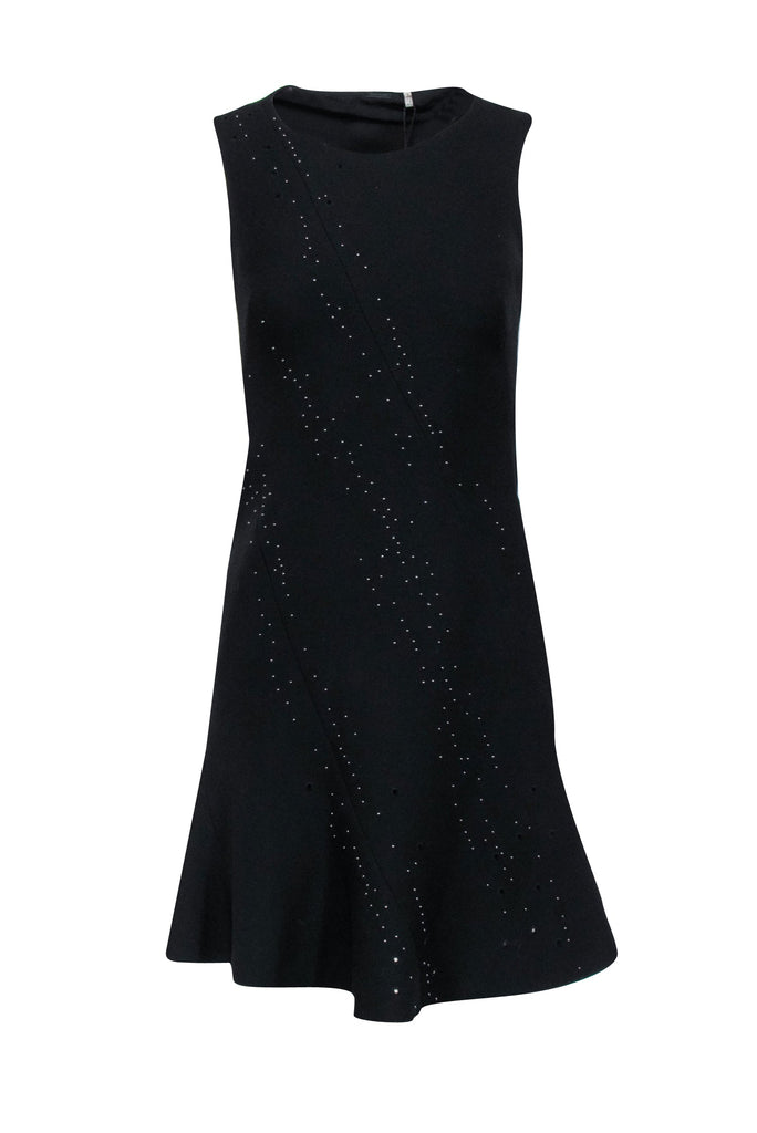 green emerald velvet dress Cut Out Embroidered Dress – Elie Tahari main image 0