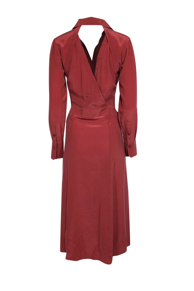 equipment red dress Equipment Natacha Silk Shirtdress, 4 / Red