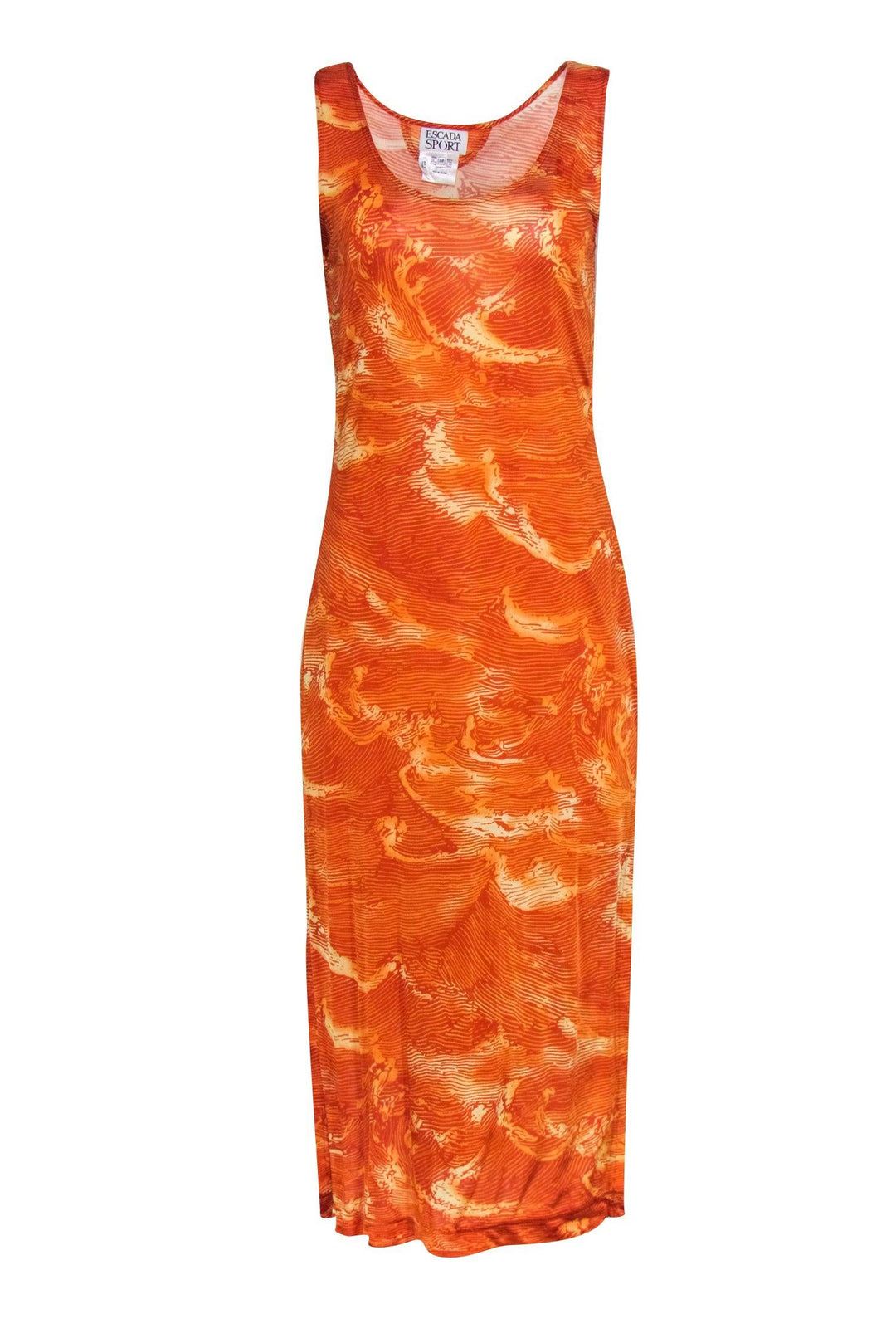 escada orange dress ESCADA Day dress - orange - (Pre-owned)