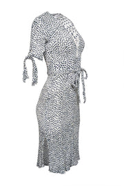 Current Boutique-Faithfull the Brand - White w/ Blue & Green Floral Print Dress Sz 4