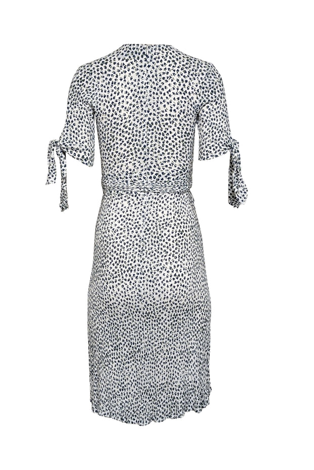 Current Boutique-Faithfull the Brand - White w/ Blue & Green Floral Print Dress Sz 4