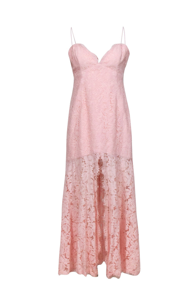 Fame and Partners Babe Womens Lace Mermaid Evening Dress, Pale Pink Fame and Partners Babe Womens Lace Mermaid Evening Dress, Pale Pink