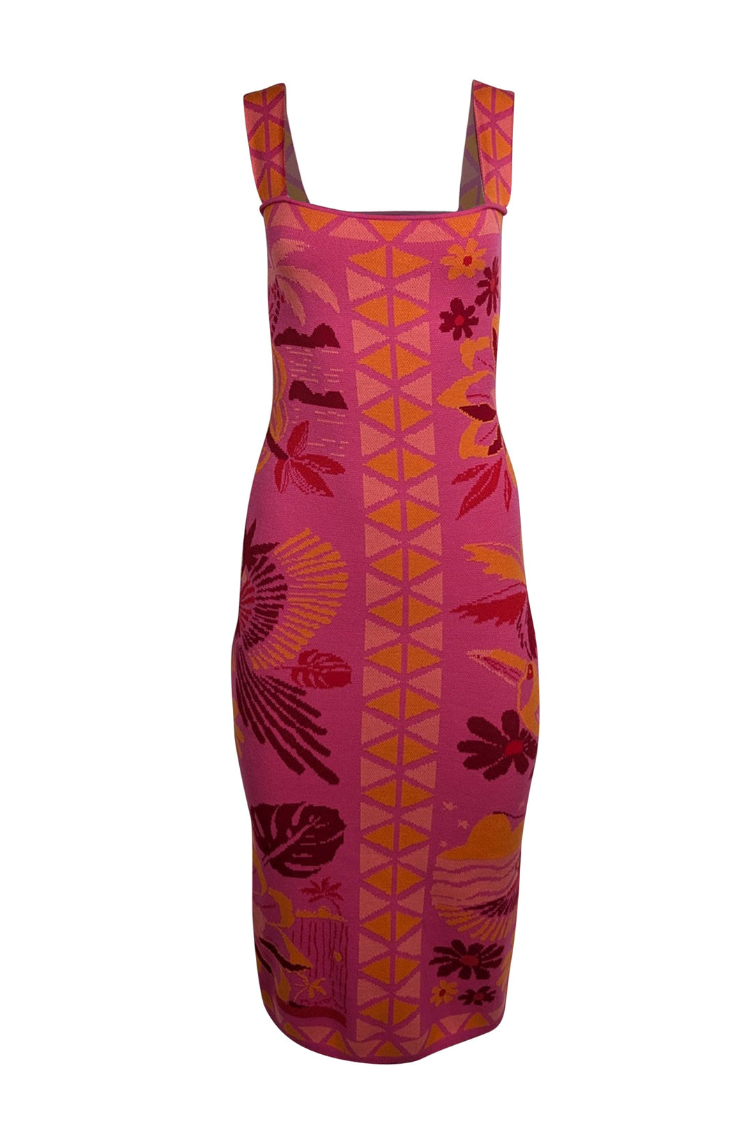 strapless open back dress Farm Rio