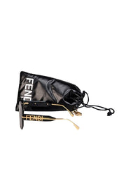 Current Boutique-Fendi - Black Large Frameless Sunglasses