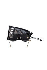 Current Boutique-Fendi - Black Large Frameless Sunglasses
