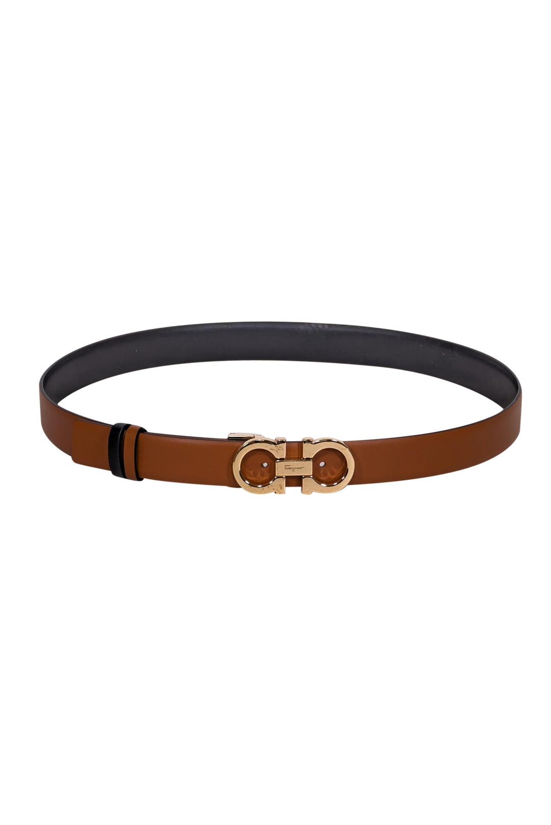 Ferragamo - Tan & Black Leather Reversible Belt Sz M  display picture 1