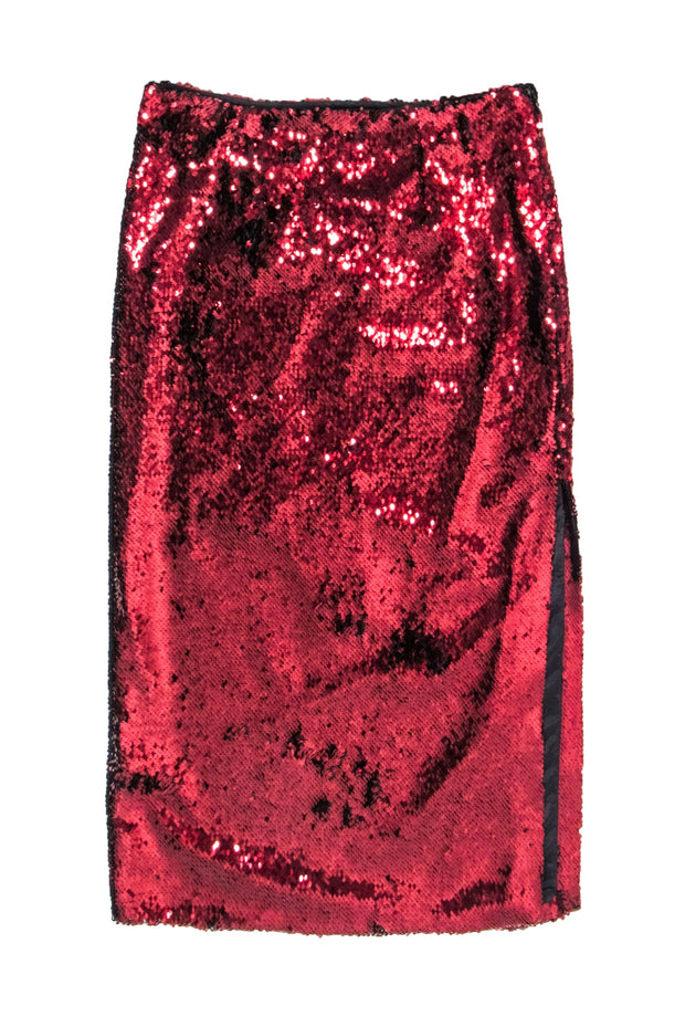goop red dress G. Label goop Midi Slip Dress Chelsea Oxblood Satin and Velvet Size 0 Celebrity Owned