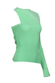 Current Boutique-GAUGE81 - Lime Green One Sleeve Rib Top Sz S/M