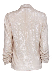 Current Boutique-Generation Love - Ivory "Serafina" Sequin Blazer Sz M