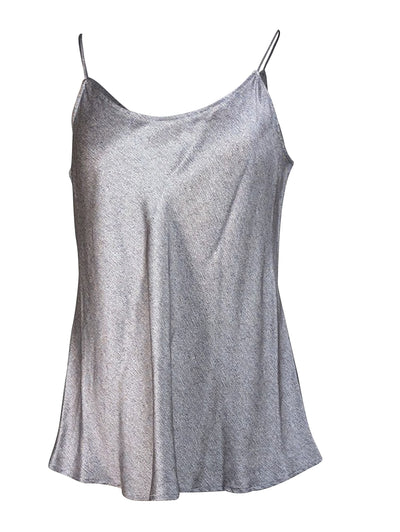 Current Boutique-Giorgio Armani - Grey, White, & Black Print Sleeveless Tank Blouse Sz 12