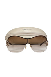 Current Boutique-Giorgio Armani - Brown Ombre Frameless Sunglasses