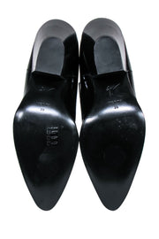 Current Boutique-Guiseppe Zanotti - Black Western Style Booties w/ Silver Glitter Sz 9