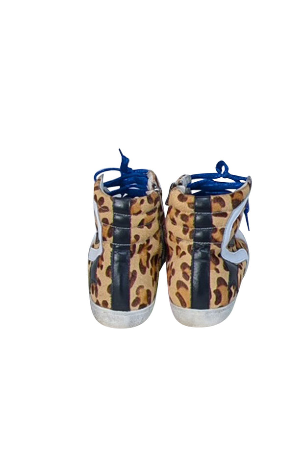 Current Boutique-Golden Goose - Tan Leopard Print Mid Star Sneaker Sz 10