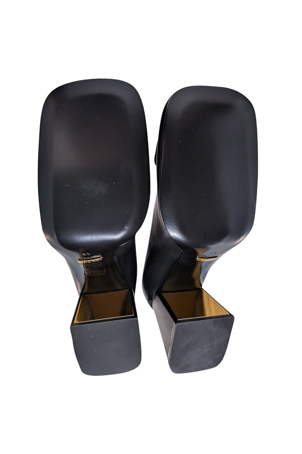 Current Boutique-Gucci - Black Leather Horsebit "Malaga Kid" Pumps Sz 9