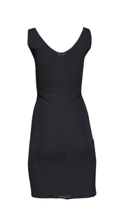 Gucci - Black Ruched Middle Sleeveless Slinky Dress Sz S Gucci - Black Ruched Middle Sleeveless Slinky Dress Sz S