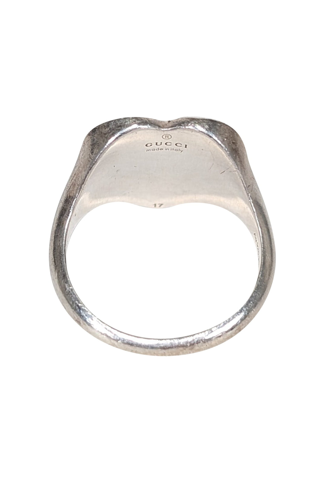 Gucci - Red Heart Sterling Silver Ring Sz 8 | Current Boutique