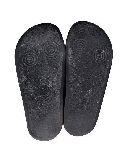 Current Boutique-Gucci - Brown Monogram "Not Fake" Slide Sandals Sz 7