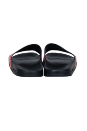 Current Boutique-Gucci - Brown Monogram "GG Blooms Supreme Floral Slide Sandals" Sz 8