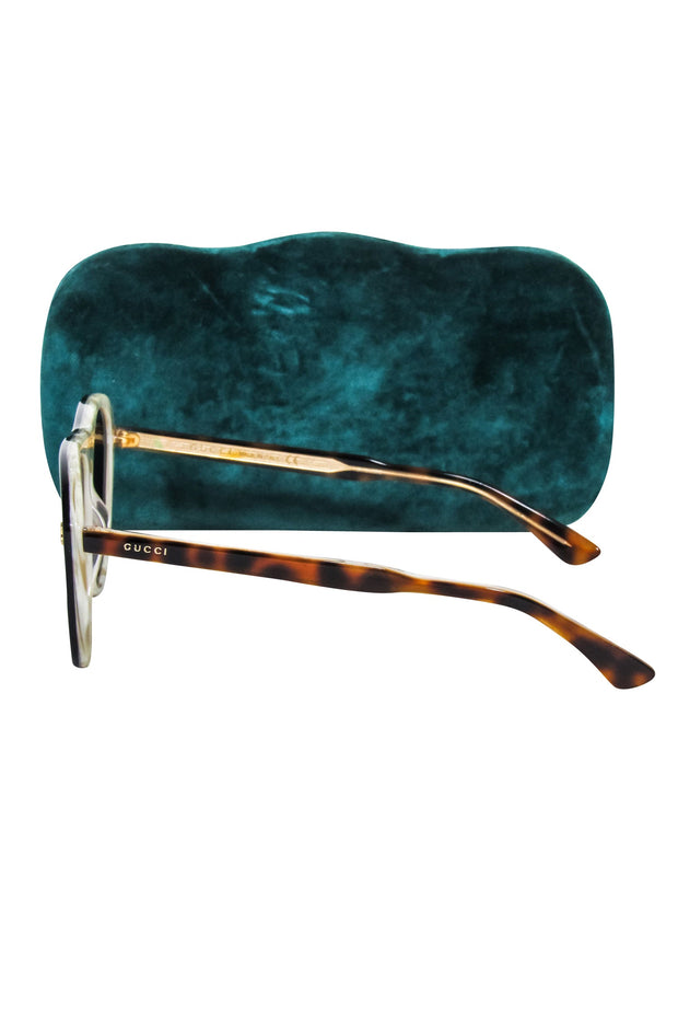 Current Boutique-Gucci - Black Front Frames w/ Brown Tortoise Sunglasses