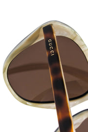 Current Boutique-Gucci - Black Front Frames w/ Brown Tortoise Sunglasses