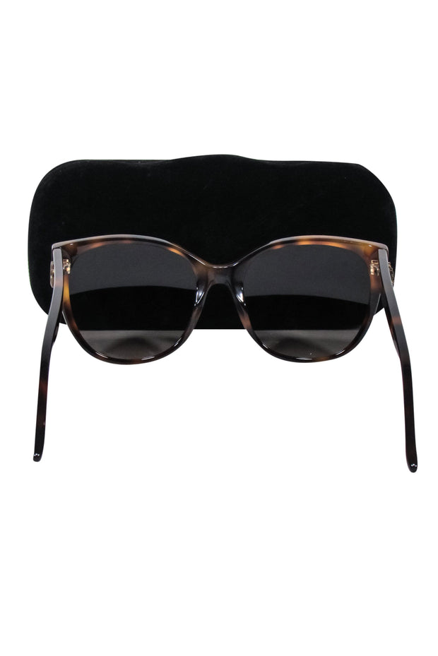 Current Boutique-Gucci - Brown Tortoise Large Round Sunglasses