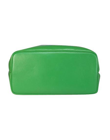 Current Boutique-Gucci - Green & Blue Monogram Embossed Leather Tote Bag