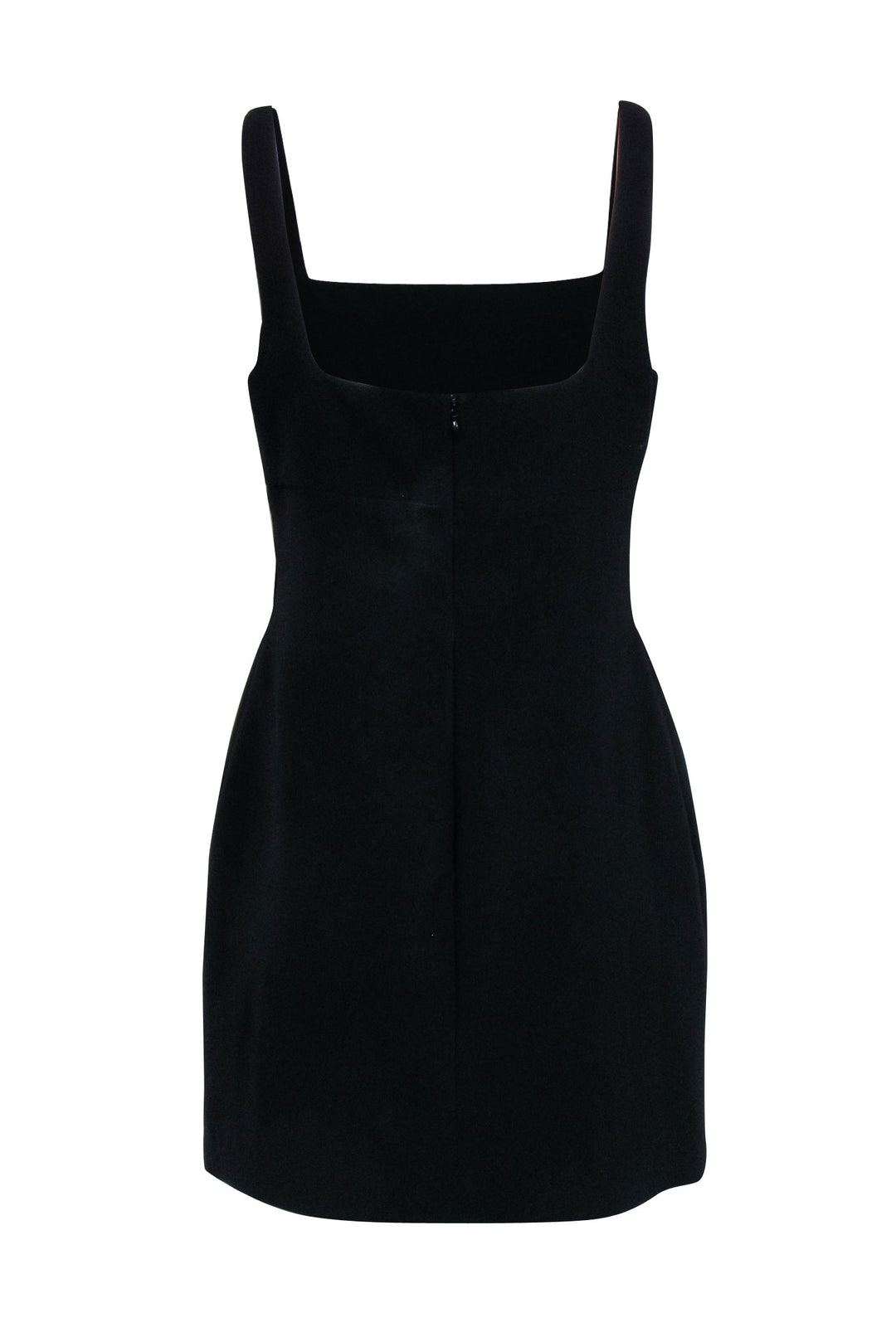 Halston Vanessa Crepe Tank Mini Dress, 12 / Black