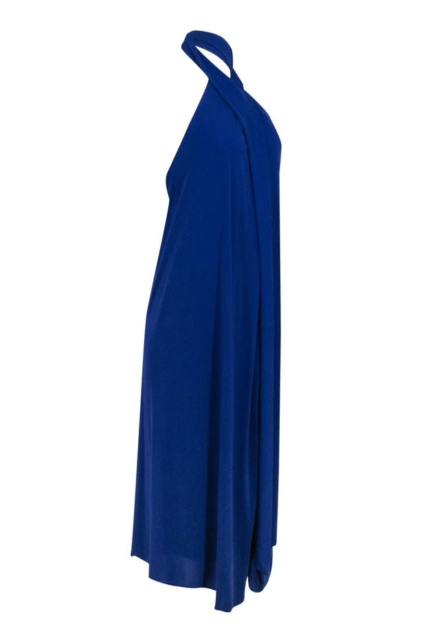Current Boutique-Halston - Indigo Halter Open Back Dress Sz 6