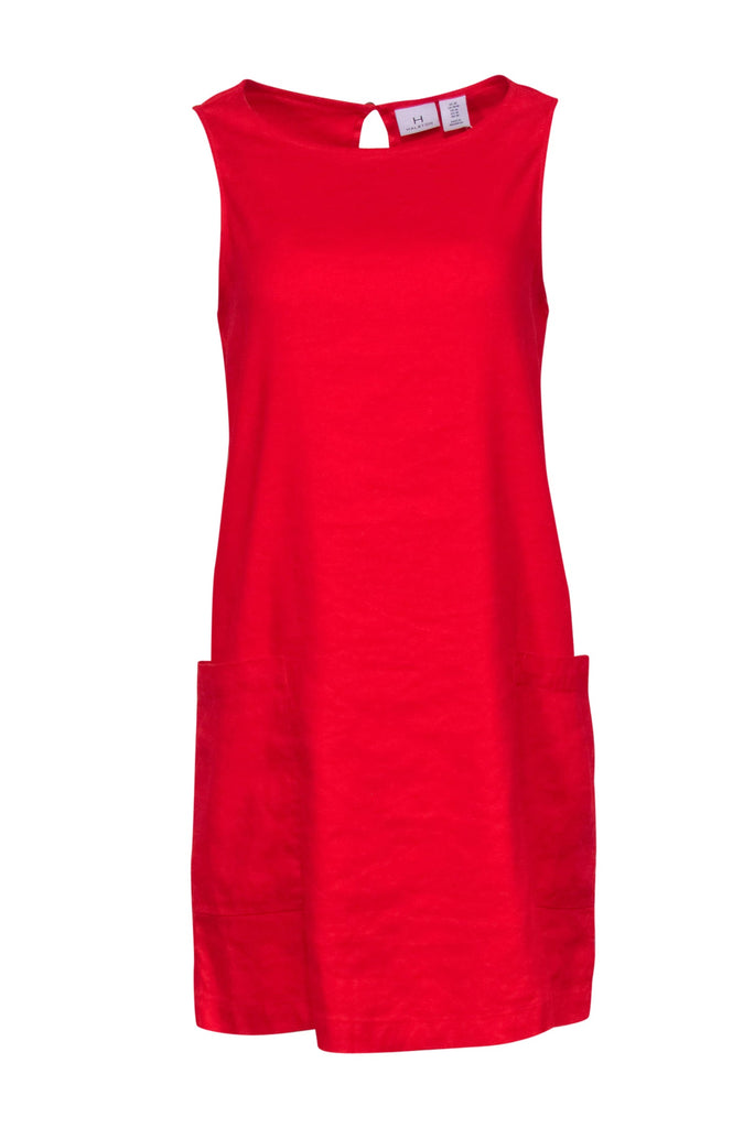 open lace back dress Halston